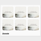 Artistieke Waterverf Sieraden Designer Abstract Vierkante Sticker (Vel)