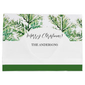 Artistieke Waterverf Tree gepersonaliseerd Groot Cadeauzakje (Achterkant)