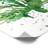 Artistieke Waterverf Tree gepersonaliseerd Poster (Hoek)