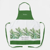 Artistieke Waterverf Tree gepersonaliseerd Schort (Voorkant)