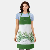 Artistieke Waterverf Tree gepersonaliseerd Schort (Gedragen)