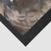 Artistieke Waterverf van de Owl 20x30 ontkoppelde  Tissuepapier (Detail)