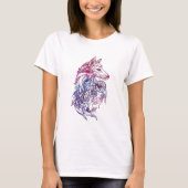 Artistieke Waterverf Wolf T-shirt (Voorkant)