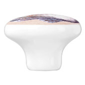 Artistieke waterverf zeeschelp Ocean vibes Keramische Knop (Zijkant)