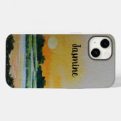 artistieke waterverf, zonnestijf Hoesje-Mate Case-Mate iPhone Case (Achterkant (horizontaal))