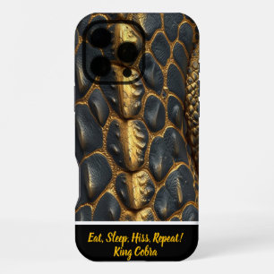 Artistieke weergave van slangenhuidtexturen iPhone 16 pro max hoesje