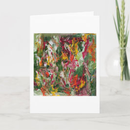 Artistieke wenskaart abstract helder. Dag 80 Kaart