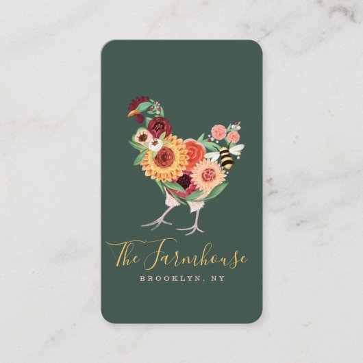 Artistieke wilde bloemen en Greenery Boerderij Ros Visitekaartje (Voorkant)