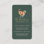 Artistieke wilde bloemen en Greenery Boerderij Ros Visitekaartje (Achterkant)