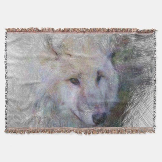 artistieke wolf deken (Voorkant)