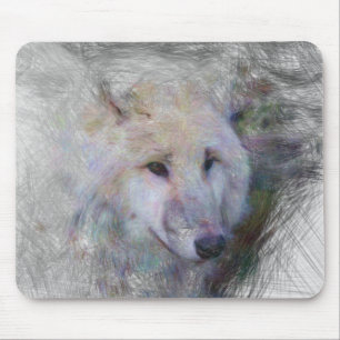 artistieke wolf muismat