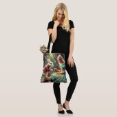 Artistieke Wonderland Scene Vintage Boho Tote Bag (Op model)