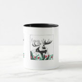 Artistieke Woodland Moose Mok (Midden)
