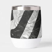 Artistieke Zebra Strepen Sinaasappel & Hot Pink Mo (Achterkant)