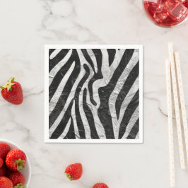 Artistieke Zebra Stripes Dierenprint Stijlvol Servet