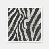 Artistieke Zebra Stripes Dierenprint Stijlvol Servet (Voorkant)