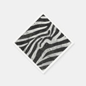 Artistieke Zebra Stripes Dierenprint Stijlvol Servet (Hoek)
