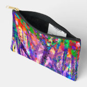 Artistieke zijdezachte dansende kleuren schilderen etui (Open)