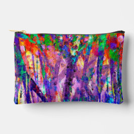 Artistieke zijdezachte dansende kleuren schilderen etui