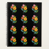 Artistieke Zinnia Wildflower Planner (Voorkant)