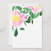 Artistieke zomer bloemenkunst Waterverf Kaart (Achterkant)