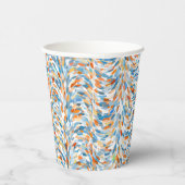 Artistieke Zomer Kleuren Verf Splatter Art Patroon Papieren Bekers (Rechts)