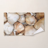 Artistieke zwarte bovenkunst met knoflook bad handdoek (Handdoek)