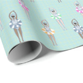  artistieke zwembad cadeaupapier (Rol Hoek)