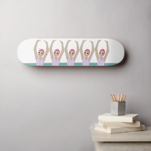 Artistieke zwemmers   Kunst voor synchrone zwemmin Persoonlijk Skateboard