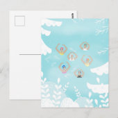 Artistieke zwemmers | Kunstmatige winterkunst Briefkaart (Voorkant / Achterkant)