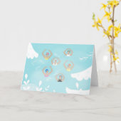 Artistieke zwemmers | Kunstmatige winterkunst Kaart (Gele Bloem)