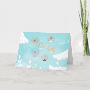 Artistieke zwemmers   Kunstmatige winterkunst Kaart