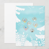 Artistieke zwemmers | Kunstmatige winterkunst Kaart (Voorkant / Achterkant)