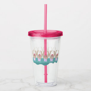Artistieke zwemmers Kunstmatige zwemillustratie Acryl Drinkbeker