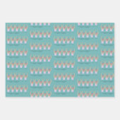 Artistieke zwemmers | Kunstmatige zwemillustratie Inpakpapier Vel (Voorkant 2)