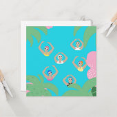 Artistieke zwemmers | Kunstmatige zwemillustratie Kaart (Voorkant / Achterkant in situ)