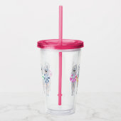 Artistieke zwemzwemzwemmers Acryl Drinkbeker (Rechts)