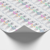 Artistieke zwemzwemzwemmers Cadeaupapier (Hoek)