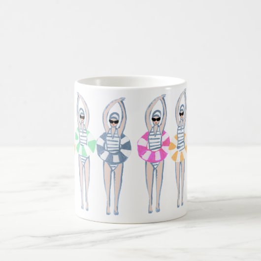  Artistieke zwemzwemzwemmers Koffiemok (Center)