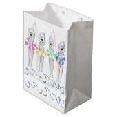  Artistieke zwemzwemzwemmers Medium Cadeauzakje (Voorkant Gekanteld)