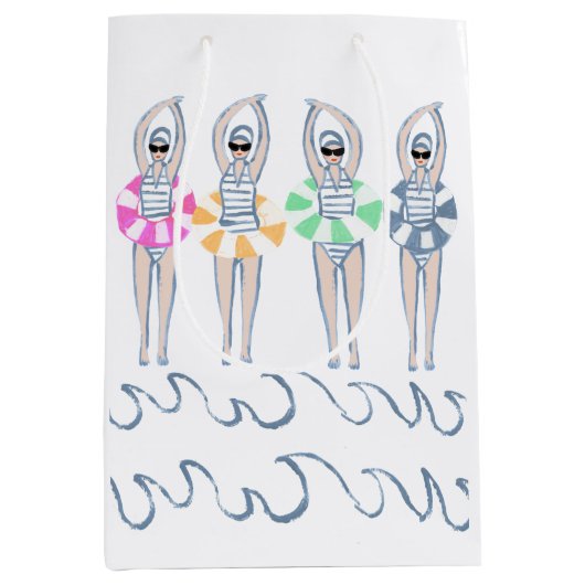  Artistieke zwemzwemzwemmers Medium Cadeauzakje (Voorkant)