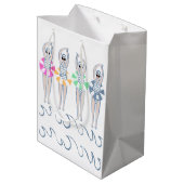  Artistieke zwemzwemzwemmers Medium Cadeauzakje (Achterkant Gekanteld)