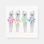  Artistieke zwemzwemzwemmers Servet (Voorkant)