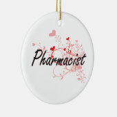 Artistisch baanontwerp voor apothekers met hart keramisch ornament (Rechts)