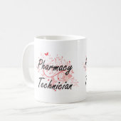 Artistisch baanontwerp voor farmaceutisch technicu koffiemok (Voorkant links)