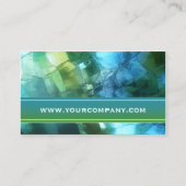 Artistisch Blauwgroen blauw groen Visitekaartje (Voorkant)