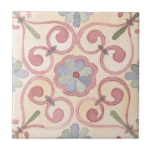 Artistisch bohaan abstract van bloemorroze retro r