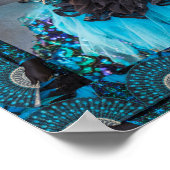 Artistisch carnaval Costume Portrait, Venetië Poster (Hoek)