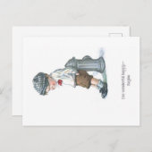 Artistisch Comic Children Old Briefkaart (Voorkant / Achterkant)