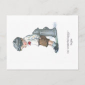 Artistisch Comic Children Old Briefkaart (Voorkant)